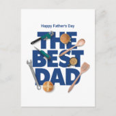 Personalisieren des glücklichen Vaters | Die beste Postkarte (Vorderseite)