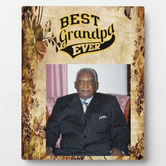 Personalisieren des Großvaters Fotoplatte (Vorderseite)