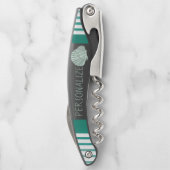 Personalisieren des grünen Seashell Kellnermesser (Rückseite)