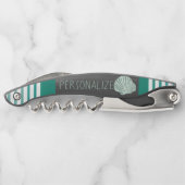 Personalisieren des grünen Seashell Kellnermesser (Rückseite)