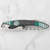 Personalisieren des grünen Seashell Kellnermesser (Vorderseite)