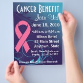 Personalisieren des Krebsvorteils - Brustkrebs-Fly Flyer (Hand)