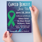 Personalisieren des Krebsvorteils - Leberkrebs-Fly Flyer (Hand)