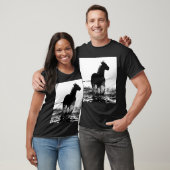 Personalisieren des Laufens von Pferd Pop Art Temp T-Shirt (Unisex)