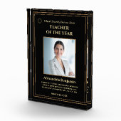 Personalisieren des Lehrers des Gold Award-Logos Fotoblock (Rechts)