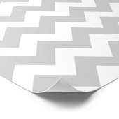 personalisieren des Namens auf Zickzack Muster Poster (Ecke)