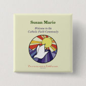 Personalisieren des Namens, RCIA-Dove-Circle auf G Button (Vorderseite)