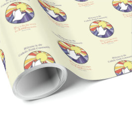 Personalisieren des Namens, RCIA-Dove-Circle auf G Geschenkpapier