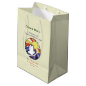 Personalisieren des Namens, RCIA-Dove-Circle auf G Mittlere Geschenktüte (Rückseite Schrägansicht)