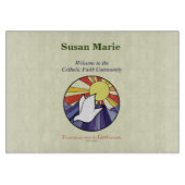 Personalisieren des Namens, RCIA-Dove-Circle auf G Schneidebrett (Vorderseite)