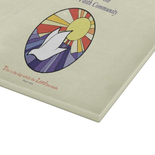 Personalisieren des Namens, RCIA-Dove-Circle auf G Schneidebrett (Ecke)