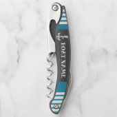 Personalisieren des Nautical Blue Anchors Kellnermesser (Vorderseite)