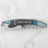 Personalisieren des Nautical Blue Anchors Kellnermesser (Vorderseite)