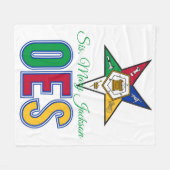 Personalisieren des Ordens von Eastern Star Fleecedecke (Vorderseite (Horizontal))