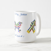 Personalisieren des Ordens von Eastern Star Kaffeetasse (VorderseiteRechts)