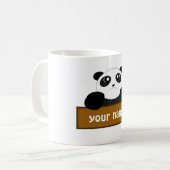 personalisieren des Panda-Namens Kaffeetasse (Vorderseite Links)