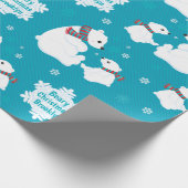 Personalisieren des Polar-Bären Geschenkpapier (Ecke)
