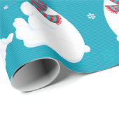 Personalisieren des Polar-Bären Geschenkpapier (Rolleneckpunkt)