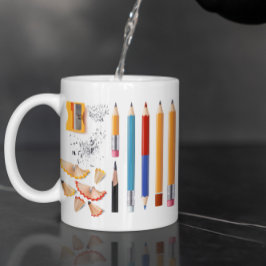 Personalisieren des Stifts, zurück zur Schule Tasse