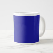 Personalisieren des Team Blue Add Sports Team Name Jumbo-Tasse (Vorderseite Rechts)
