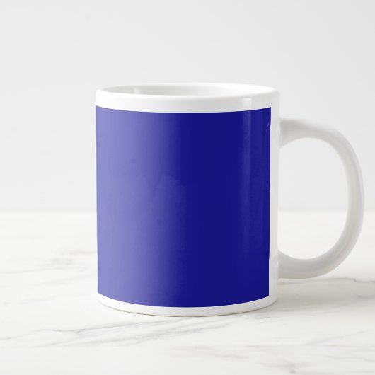 Personalisieren des Team Blue Add Sports Team Name Jumbo-Tasse (Rechts)