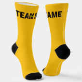 Personalisieren des TEAM NAME Yellow Socken (Gewinkelt)