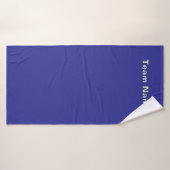 Personalisieren des Teamnamens Deep Blue Badehandtuch (Badehandtuch)