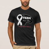 Personalisieren des Teamnamens - Lungenkrebs T-Shirt (Vorderseite)