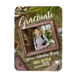 Personalisieren des Themas "Green Adventurer"-Absc Magnet