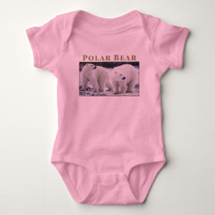 Personalisieren des Tierpolarbären im Freien Baby Strampler