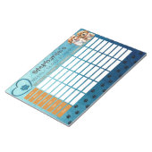 Personalisieren des wöchentlichen Tagfahrplans für Notizblock (angewinkelt)