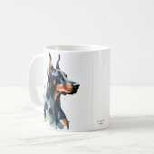 Personalisieren Doberman Pincher Niedlich Kaffeetasse (Vorderseite Links)