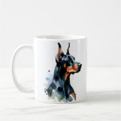 Personalisieren Doberman Pincher Niedlich Kaffeetasse (Links)