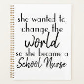 Personalisieren durch Krankenpflege; Die Welt verä Planer (Vorderseite)