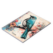 PERSONALISIEREN: Ein Blauvogel | Notebook-Journal Notizblock (Linke Seite)