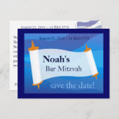 Personalisieren einer Bar Mitzvah Postkarte (Vorne/Hinten)