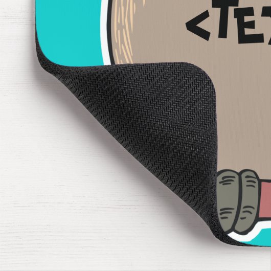 Personalisieren einer Eule,<TEXT> Mousepad (Ecke)