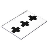 PERSONALISIEREN: einfarbiges Abstraktes Malen 5/5 Notizblock (Linke Seite)