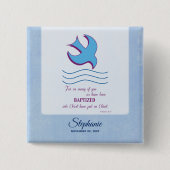 Personalisieren, Erwachsenentauchung Taube auf bla Button (Vorderseite)