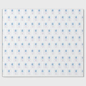 Personalisieren, Erwachsenentauchung Taube auf bla Geschenkpapier (Flach)