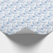 Personalisieren, Erwachsenentauchung Taube auf bla Geschenkpapier (Ecke)