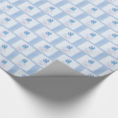 Personalisieren, Erwachsenentauchung Taube auf bla Geschenkpapier (Ecke)