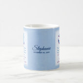 Personalisieren, Erwachsenentauchung Taube auf bla Kaffeetasse (Mittel)