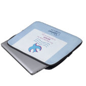 Personalisieren, Erwachsenentauchung Taube auf bla Laptopschutzhülle (Vorne Knopf)