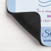 Personalisieren, Erwachsenentauchung Taube auf bla Mousepad (Ecke)