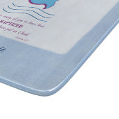 Personalisieren, Erwachsenentauchung Taube auf bla Schneidebrett (Ecke)