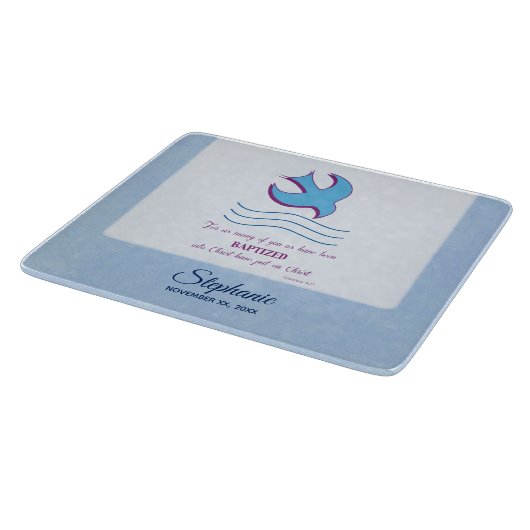 Personalisieren, Erwachsenentauchung Taube auf bla Schneidebrett (Ecke)