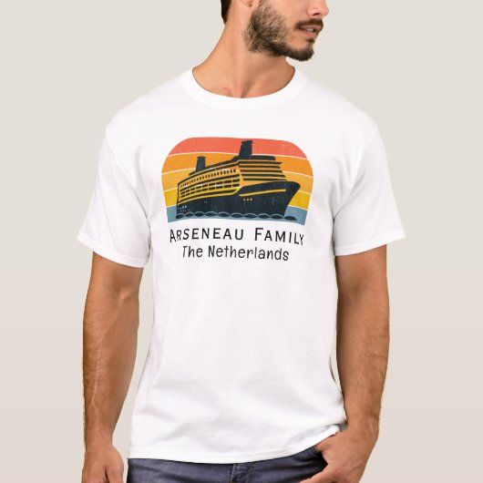 PERSONALISIEREN Familienurlaub T - Shirt (Vorderseite)