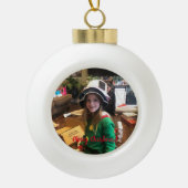 PERSONALISIEREN/Foto hinzufügen Keramik Kugel-Ornament (Vorderseite)
