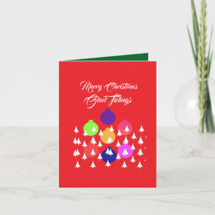 Personalisieren frohe Weihnachts-Glad-Tidings Karte